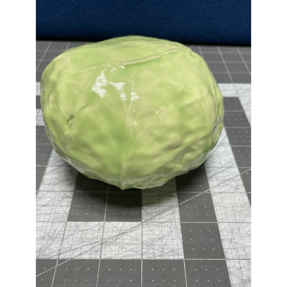 Realistic Ceramic Cabbage Lettuce‎ Head Home Decor Prop Fake Staging  Flaw READ